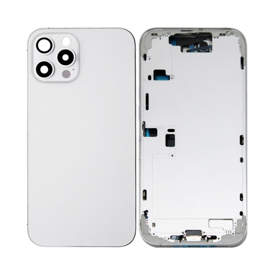 Back Cover+Frame+Flex Apple iPhone 16 Pro Max with Wireless Charge+Flashlight Flex White